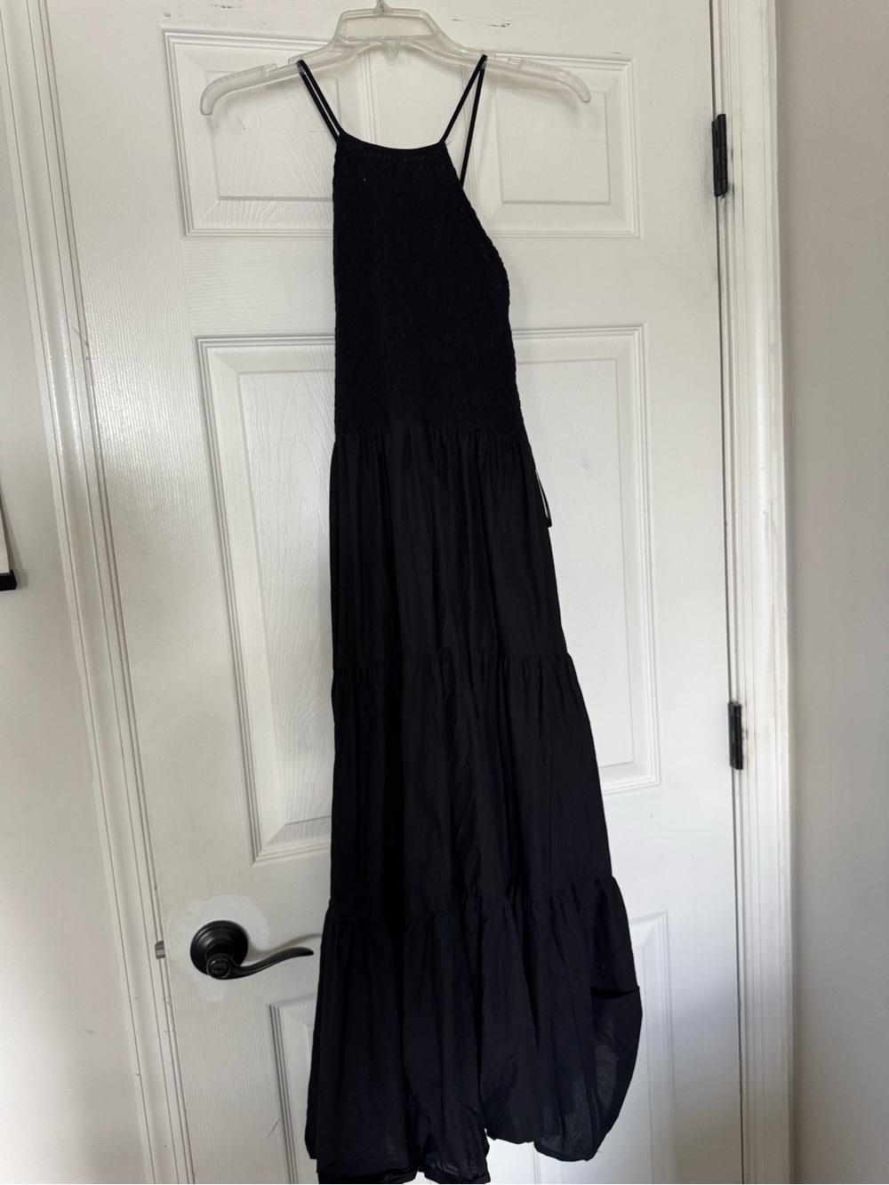 Zara Black Tiered Maxi Dress